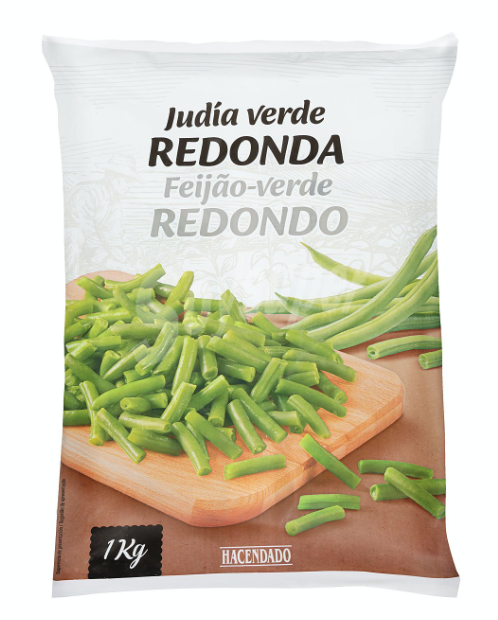 Habichuelas redondas con atún en conserva.